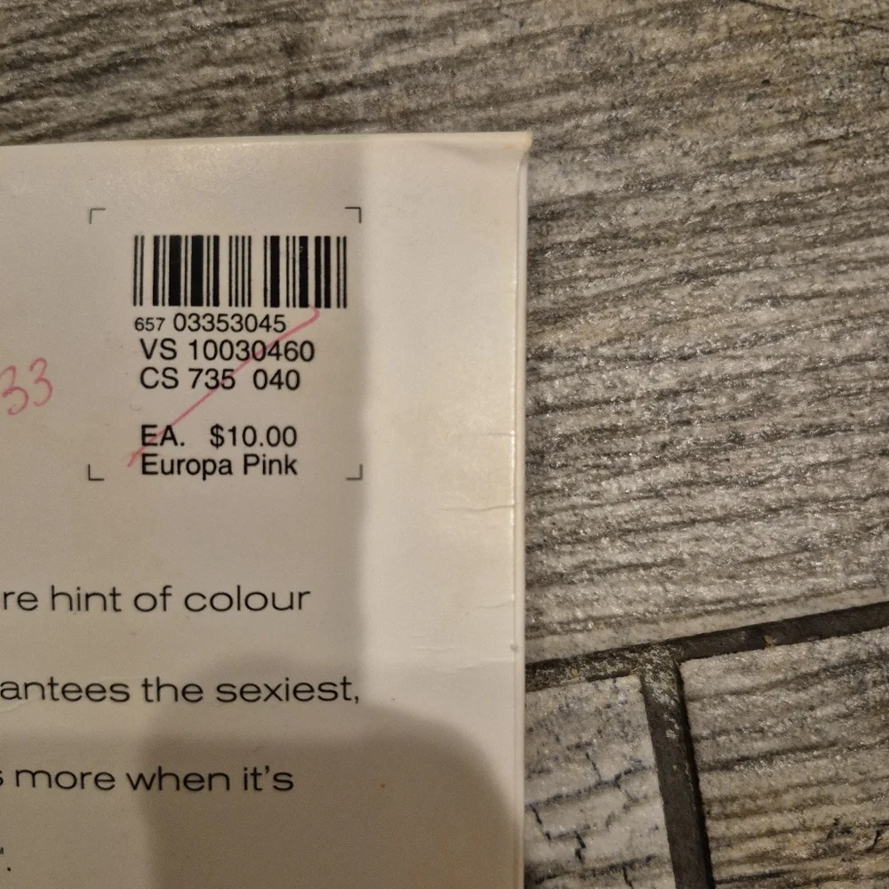 Vtg Victoria’s Secret Nearly Nudes Control Top Hosiery Medium Europa Pink Tyra B
